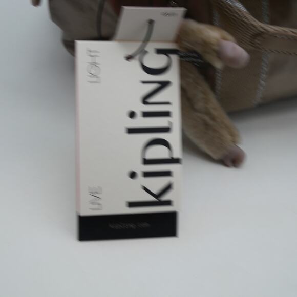 NEW Kipling Mini Tote Bag Purse Metallic Glow Monkey Charm Shoulder Strap Handle - Picture 10 of 16